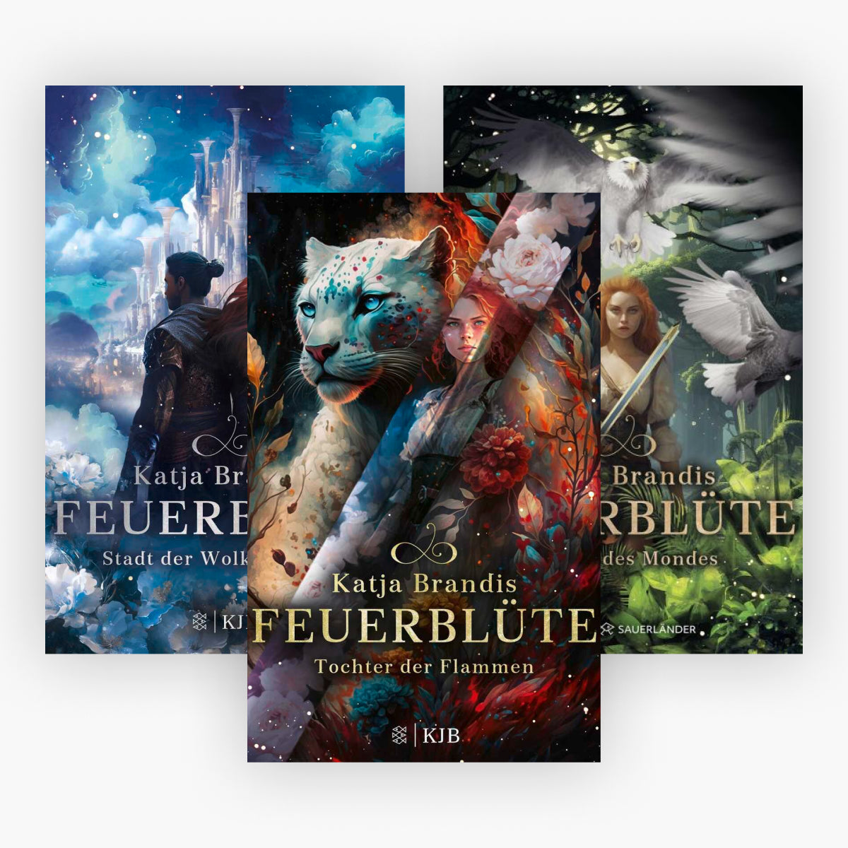 Die Feuerblüten-Reihe Band 1-3 plus 1 exklusives Postkartenset