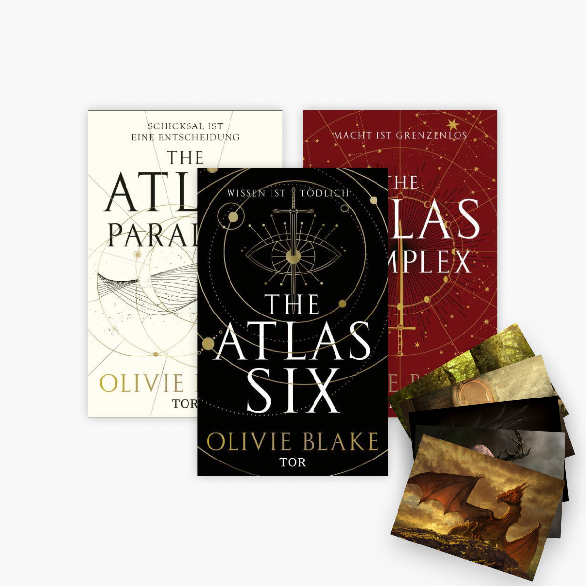 Die Atlas-Serie Band 1-3 plus 1 exklusives Postkartenset