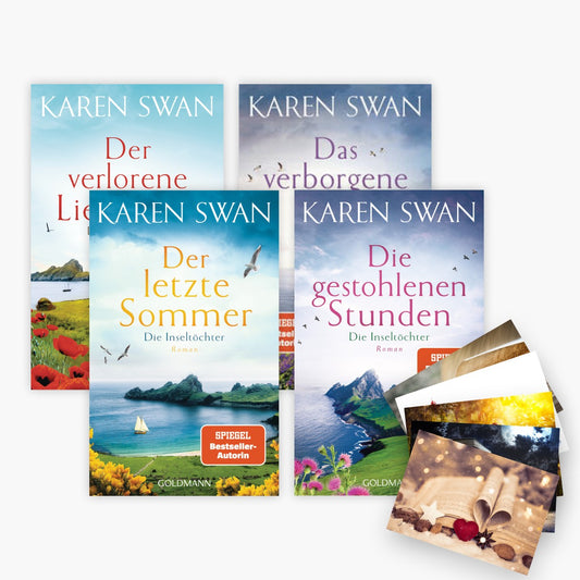 Die Inseltöchter-Reihe Band 1-4 plus 1 exklusives Postkartenset