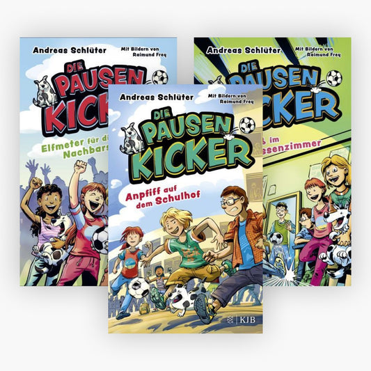 Die Pausenkicker Band 1-3 plus 1 exklusives Postkartenset