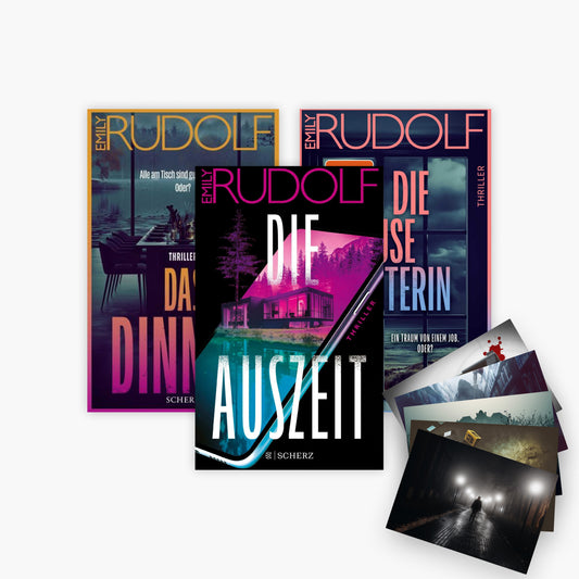 Die Auszeit + Das Dinner + Die Housesitterin + 1 exklusives Postkartenset