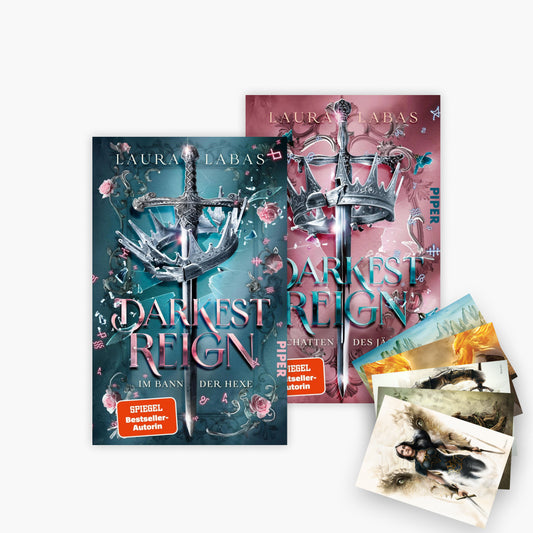 Die Darkest Reign-Reihe Band 1+2 plus 1 exklusives Postkartenset