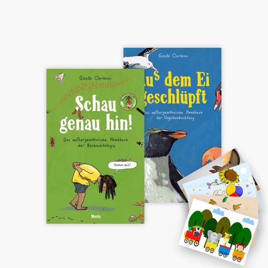 Das Natur-Set: Schau genau hin! + Aus dem Ei geschlüpft + 1 exklusives Postkartenset