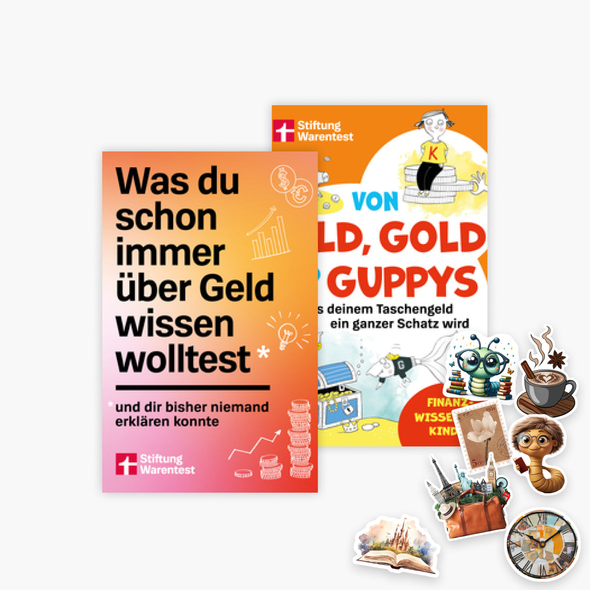 Das Finanzwissen für Erwachsene + Kinder-Set inkl. 2 Bücher + 1 exklusives Stickerset