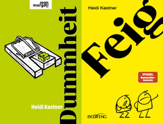 Dummheit + Feigheit im Set + 1 exklusives Postkartenset