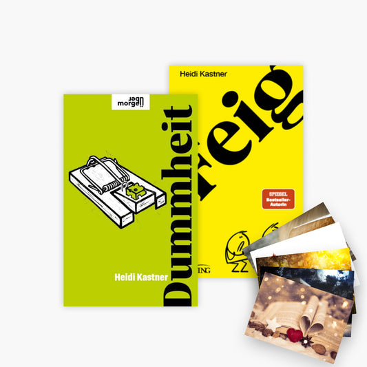 Dummheit + Feigheit im Set + 1 exklusives Postkartenset