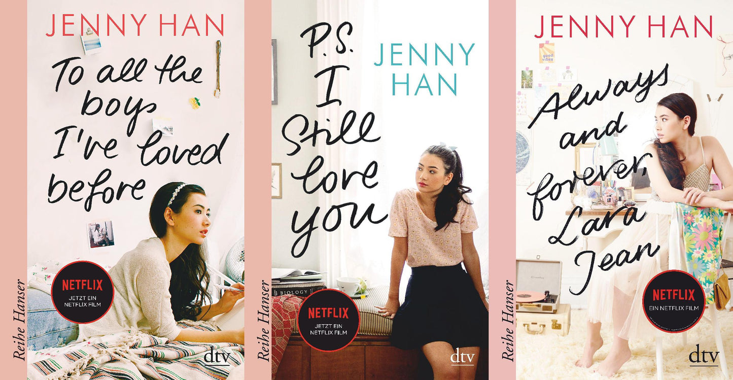 Die Lara-Jean-Reihe Band 1-3 zum Netflix-Film + 1 exklusives Postkartenset
