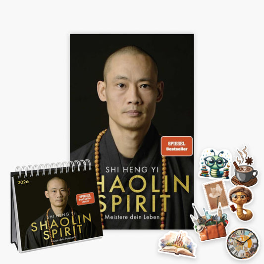 Shaolin Spirit + Postkartenkalender 2026 + 1 exklusives Stickerset