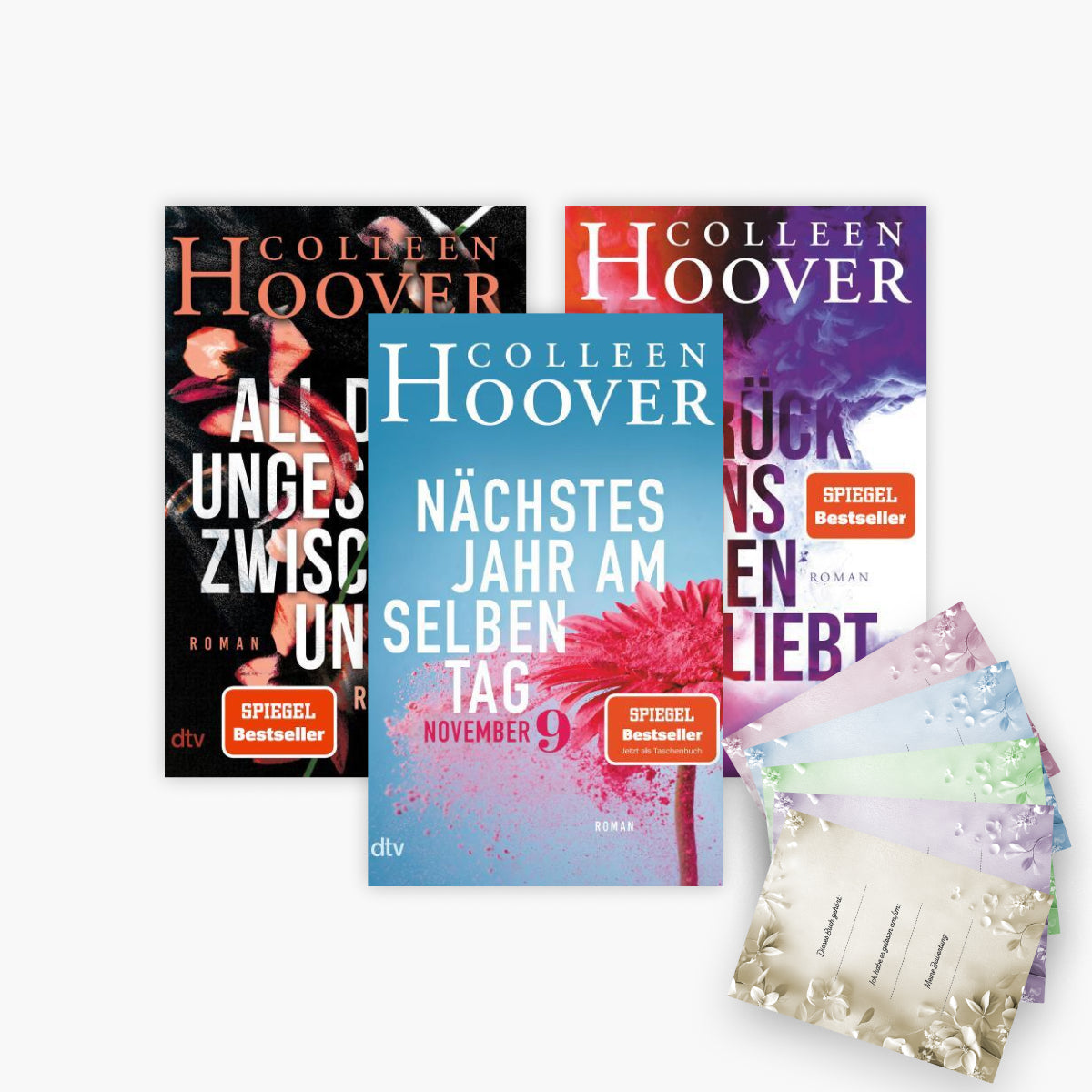 Zurück ins Leben geliebt + Nächstes Jahr am selben Tag + All das Ungesagte zwischen uns + 1 exklusives Postkartenset