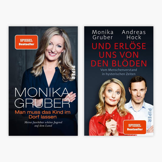 2 Spiegel-Bestseller von Monika Gruber im Set + 1 exklusives Postkartenset