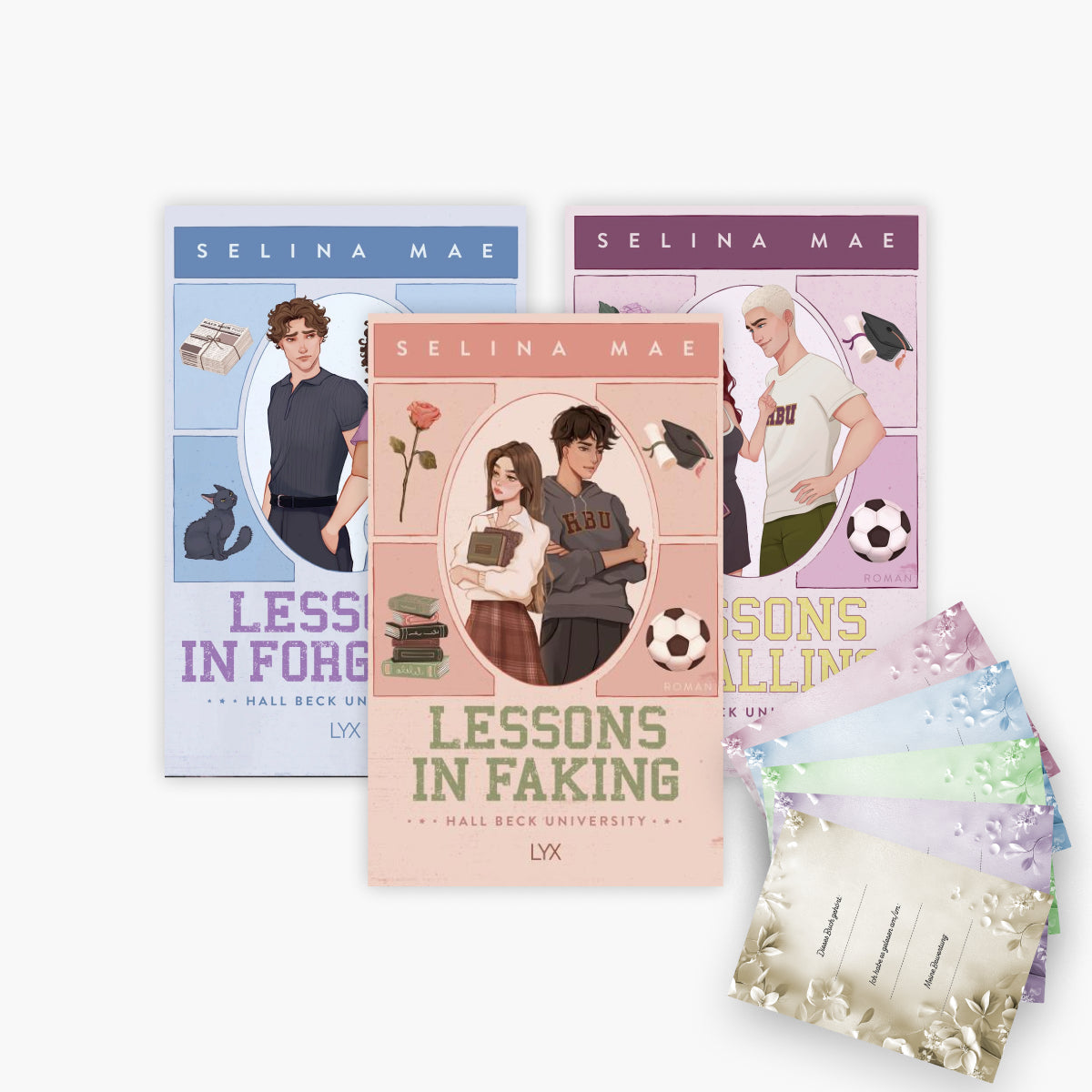 Hall Beck University - Reihe Band 1-3 plus 1 exklusives Postkartenset