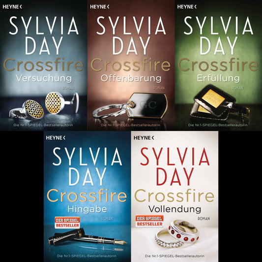 Sylvia Day Crossfire Reihe plus 1 exklusives Postkartenset