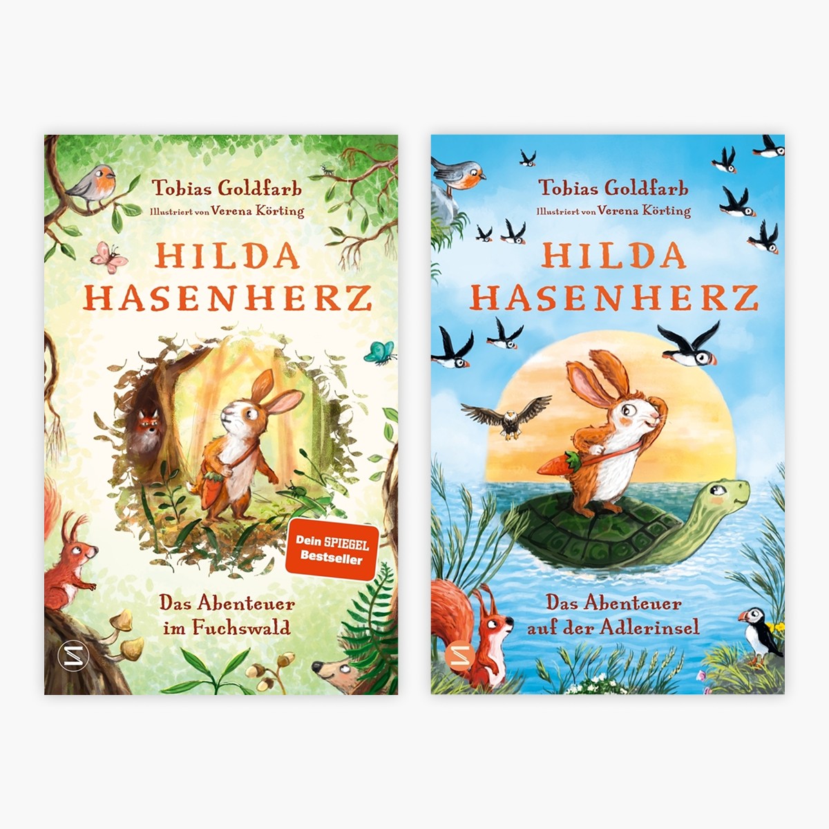 Die Hilda Hasenherz-Reihe Band 1+2 plus 1 exklusives Postkartenset