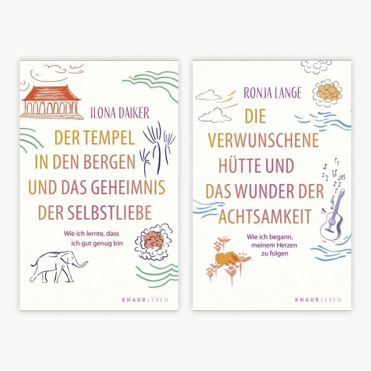 Der Tempel in den Bergen und das Geheimnis der Selbstliebe + Die verwunschene Hütte und das Wunder der Achtsamkeit + 1 exklusives Postkartenset