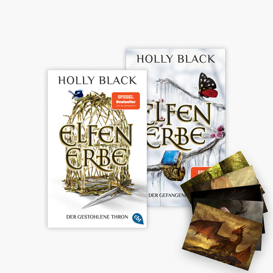Die Elfenerbe-Reihe im Taschenbuchformat Band 1+2 plus 1 exklusives Postkartenset