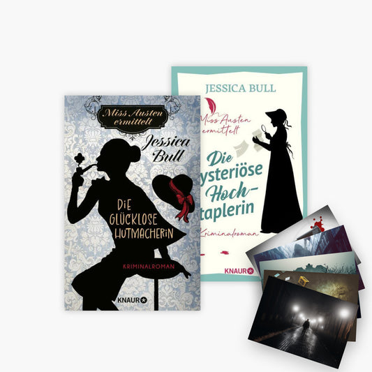 Miss Austen ermittelt - Reihe Band 1+2 plus 1 exklusives Postkartenset
