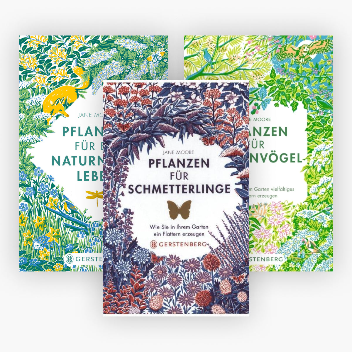 Pflanzen für ...Schmetterlinge/...ein naturnahes Leben/...Gartenvögel + 1 exklusives Postkartenset