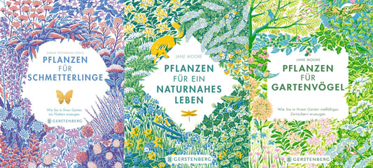 Pflanzen für ...Schmetterlinge/...ein naturnahes Leben/...Gartenvögel + 1 exklusives Postkartenset