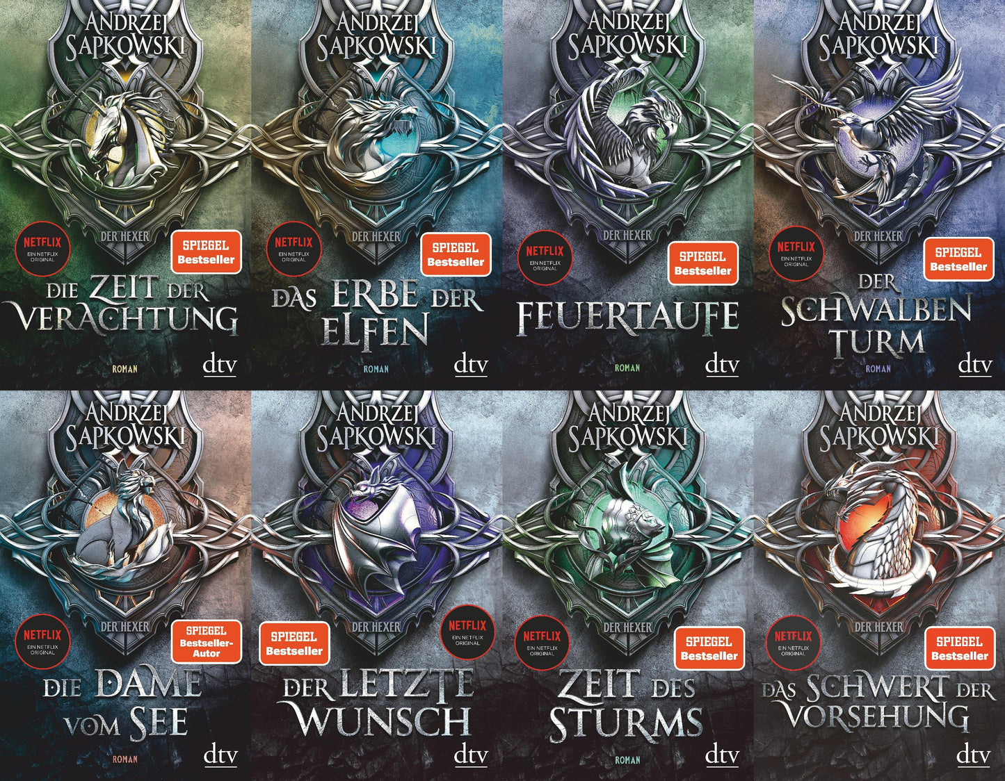 Vollständige Hexer-Saga Band 1-8 plus exklusive Landkarte