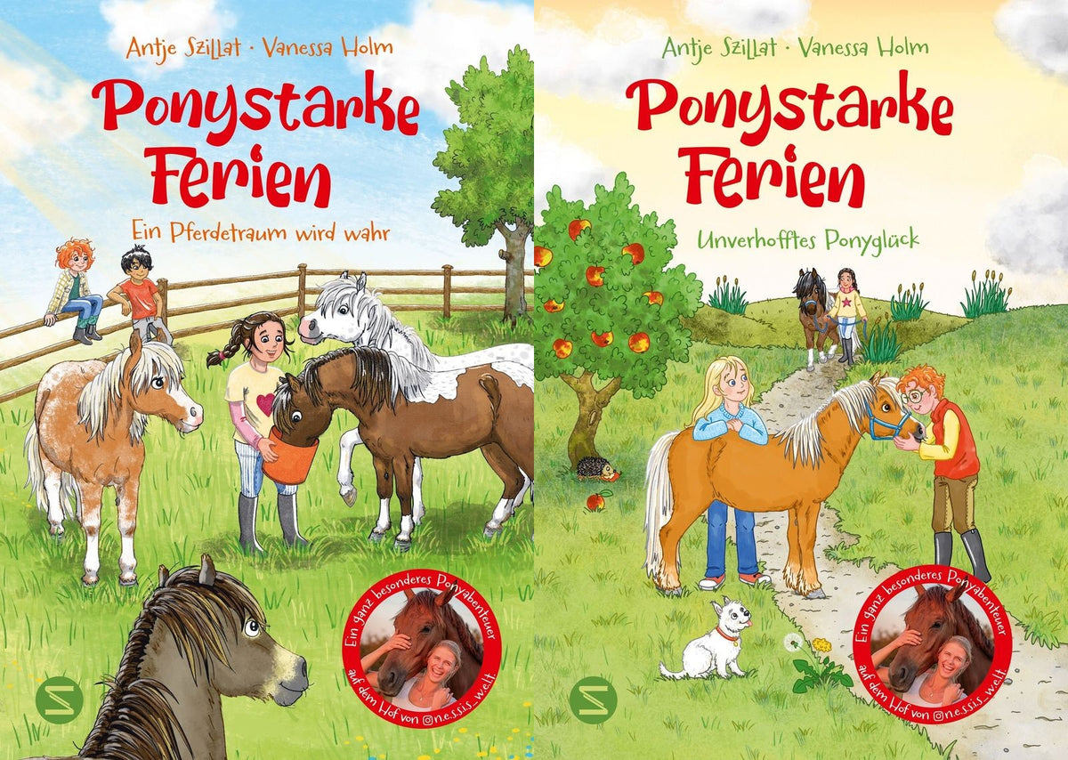 Ponystarke Ferien-Nessis Ponyhof Band 1+2 plus 1 exklusives Postkartenset