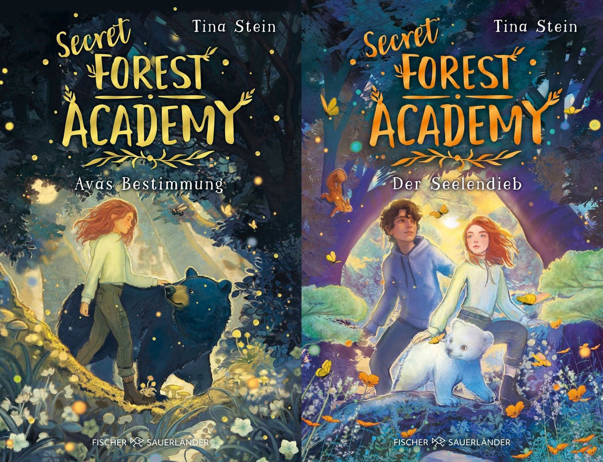 Die Secret Forest Academy-Reihe Band 1+2 plus 1 exklusives Postkartenset