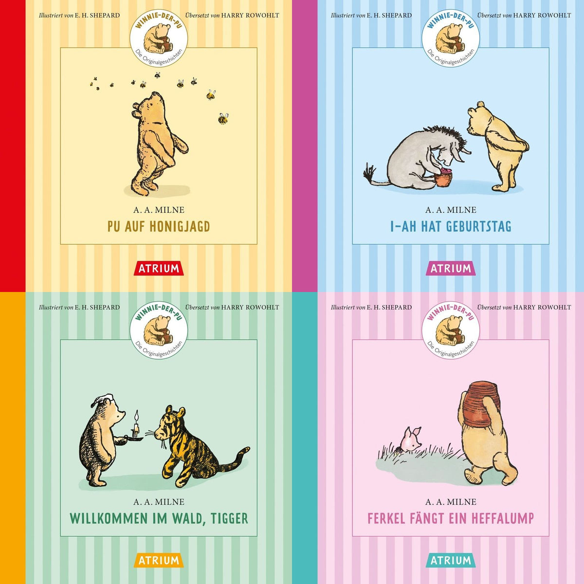 Die Winnie-der-Pu-Originalgeschichten: 4 Bücher + 1 exklusives Postkartenset