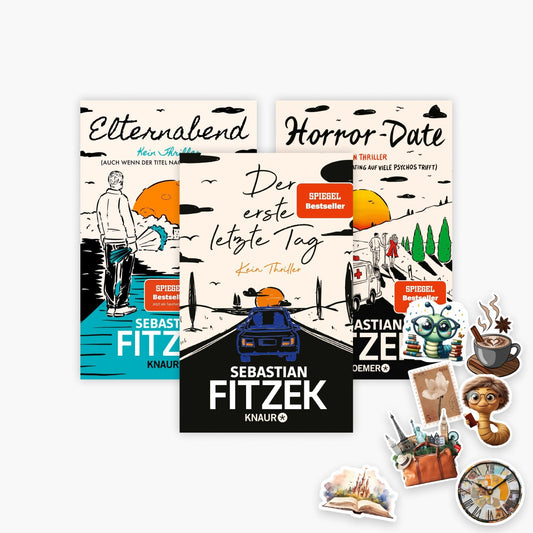 Der erste letzte Tag + Elternabend + Horror-Date von Sebastian Fitzek + 1 exklusives Stickerset