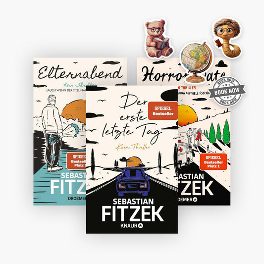 Der erste letzte Tag + Elternabend + Horror-Date von Sebastian Fitzek + 1 exklusives Stickerset