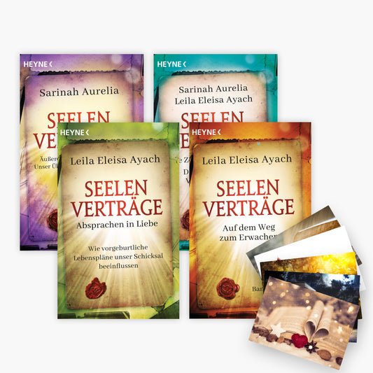 Seelenverträge: 7 Bände in 4 Büchern + 1 exklusives Postkartenset