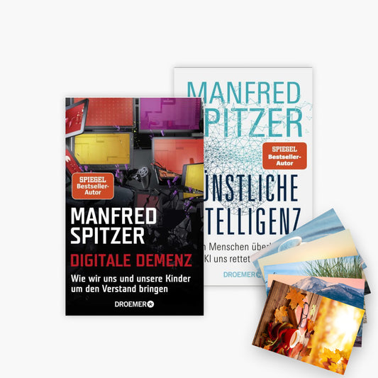 Digitale Demenz + Künstliche Intelligenz + 1 exklusives Postkartenset