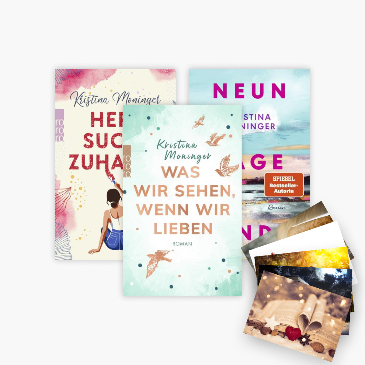 Kristina Moninger Roman-Set 3 Bände plus 1 exklusives Postkartenset