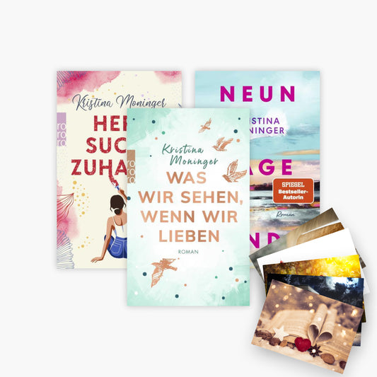 Kristina Moninger Roman-Set 3 Bände plus 1 exklusives Postkartenset