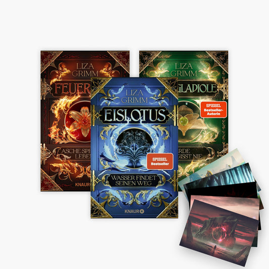 Die Bücher der Macht-Reihe Band 1-3 plus 1 exklusives Postkartenset