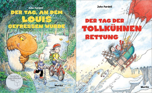 Der Tag, an dem Louis gefressen wurde + Der Tag der tollkühnen Rettung + 1 exklusives Postkartenset