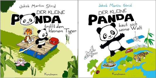 Der kleine Panda-Set: Der kleine Panda trifft den kleinen Tiger + Der kleine Panda baut sich seine Welt plus 1 exklusives Postkartenset