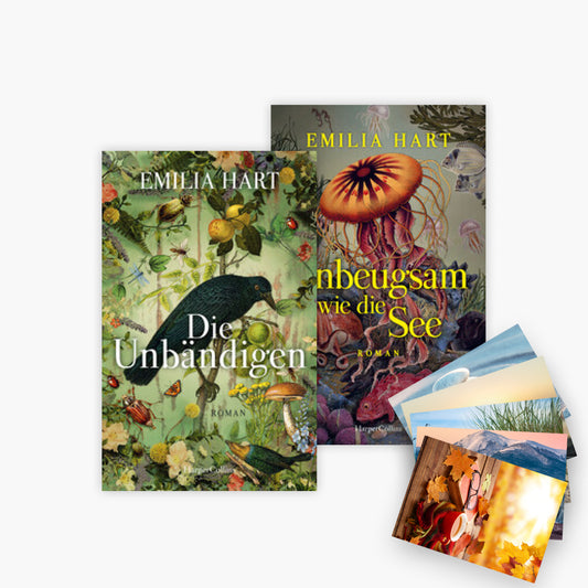 Emilia Hart Buchset - Die Unbändigen + Unbeugsam wie die See plus 1 exklusives Postkartenset