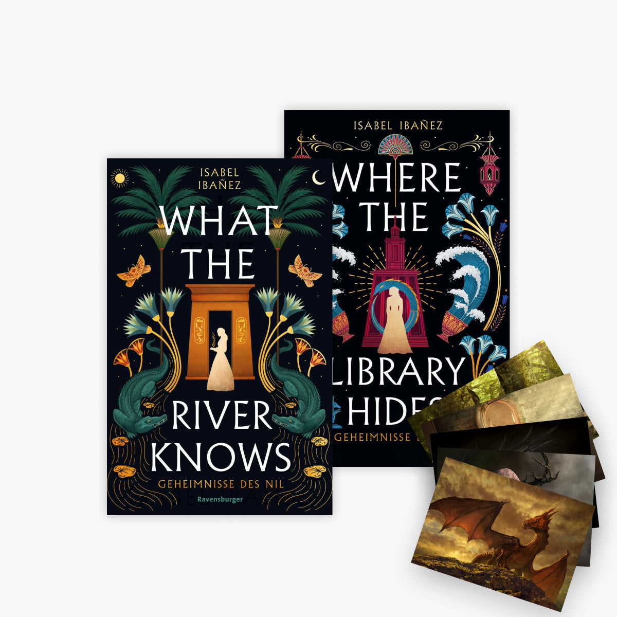 Die Geheimnisse des Nil Band 1 + 2 plus 1 exklusives Postkartenset