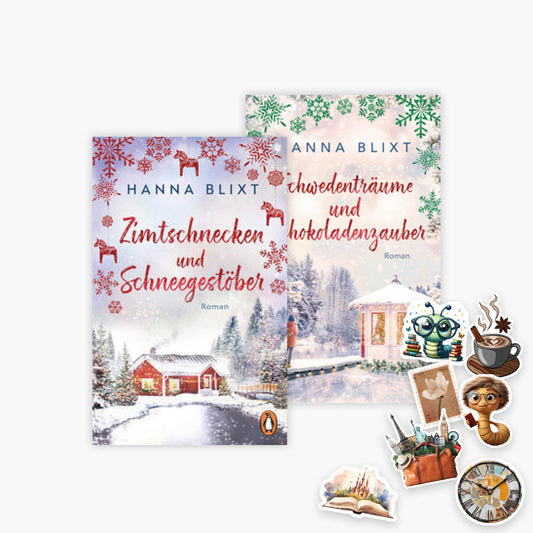 Zimtschnecken und Schneegestöber + Schwedenträume und Schokoladenzauber plus 1 exklusives Postkartenset