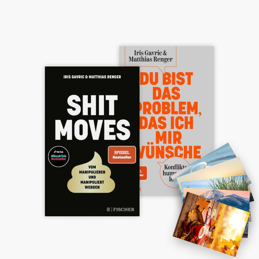 Shitmoves + Du bist das Problem, das ich mir wünsche plus 1 exklusives Postkartenset