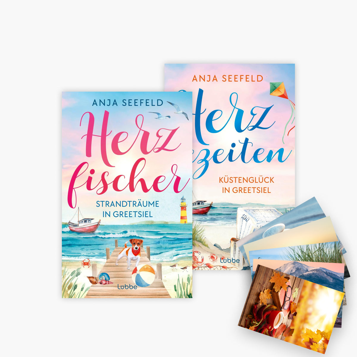 Die Greetsiel-Liebesromane-Reihe Band 1+2 plus 1 exklusives Postkartenset
