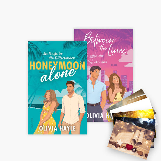 Honeymoon alone + Between the Lines + 1 exklusives Postkartenset
