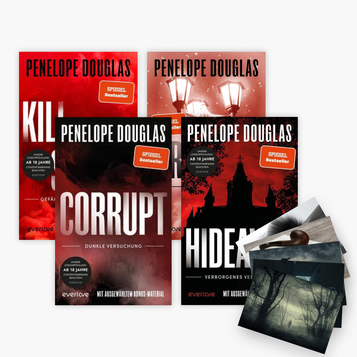 Die Devil's Night-Reihe Band 1-4 plus 1 exklusives Postkartenset