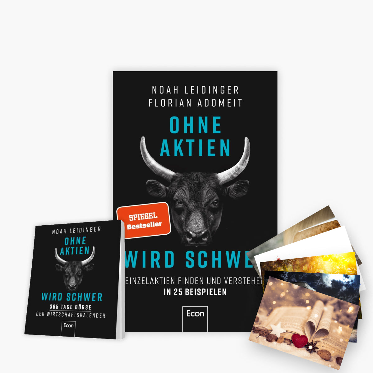 Ohne Aktien Wird Schwer + Der Wirtschaftskalender + 1 exklusives Postkartenset