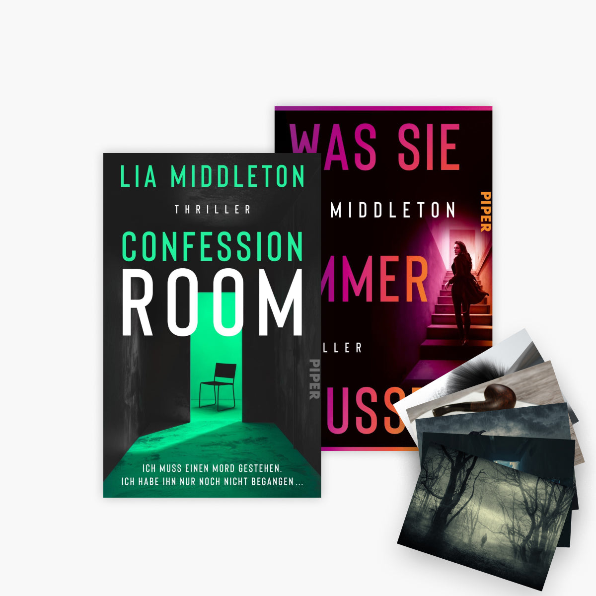 Confession Room + Was sie immer wusste + 1 exklusives Postkartenset