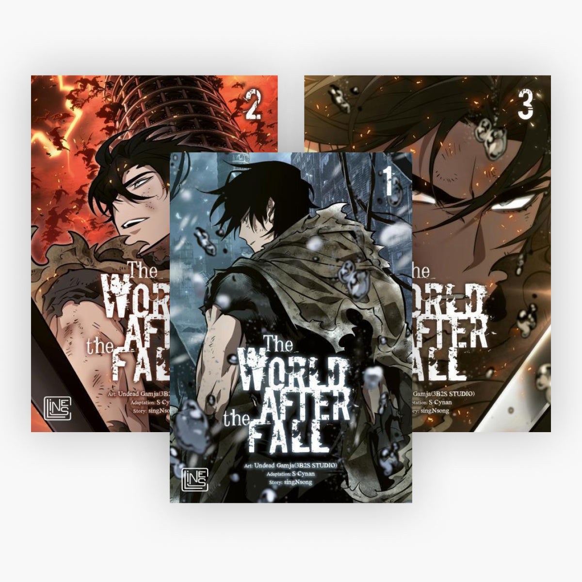 The World After the Fall Band 1-3 plus 1 exklusives Postkartenset