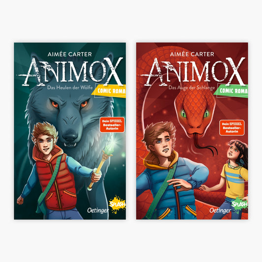Die Animox-Reihe Band 1+2 im Comic + 1 exklusives Postkartenset