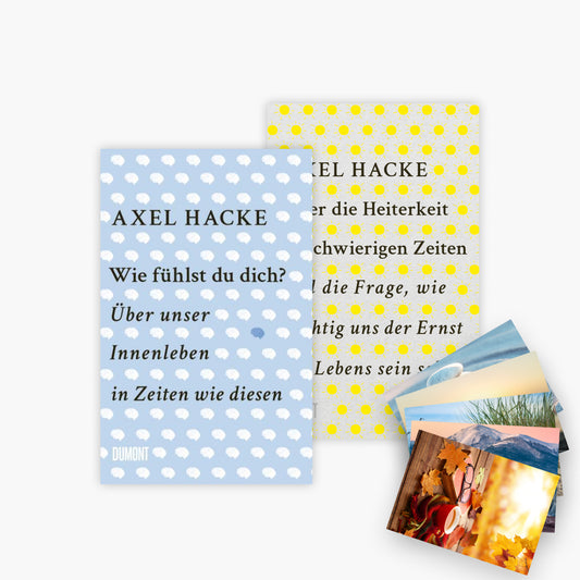 Das Axel Hacke Set: Wie fühlst du dich? + Über die Heiterkeit in schwierigen Zeiten plus 1exklusives Postkartenset