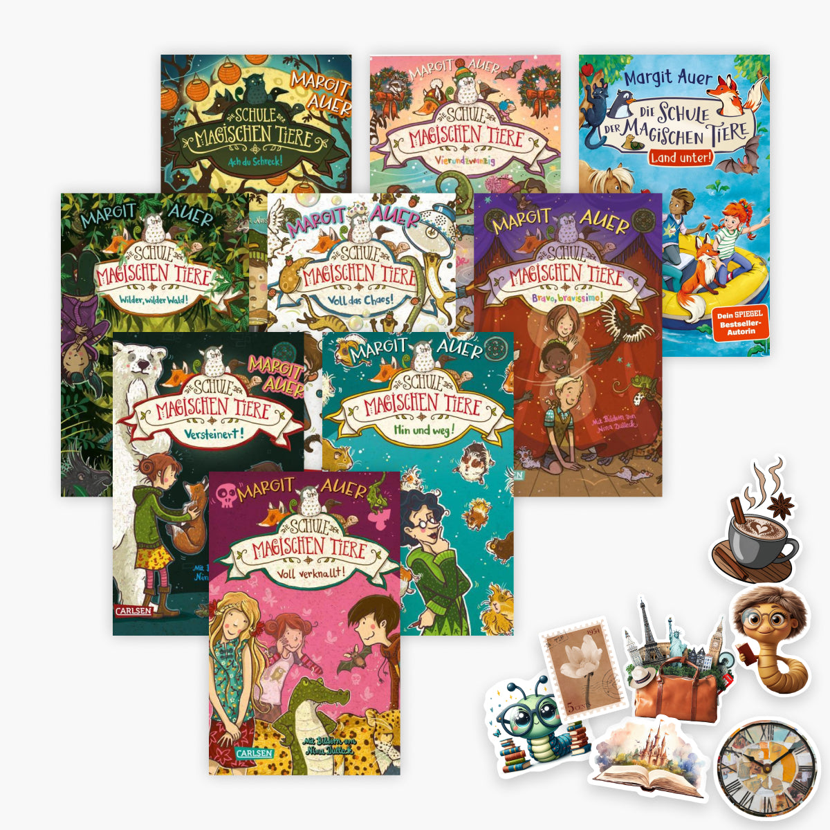 Die Schule der magischen Tiere Band 8-16 plus 1 exklusives Stickerset