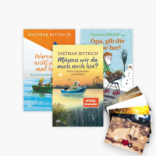 Dietmar Bittrich Humor-Buchpaket - 3 Bände plus 1 exklusives Postkartenset