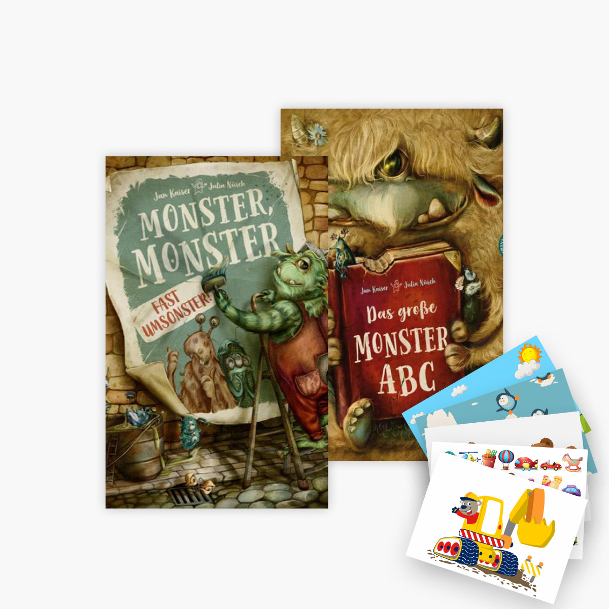 Das Monster-Buch-Set 2 Bände plus 1 exklusives Postkartenset